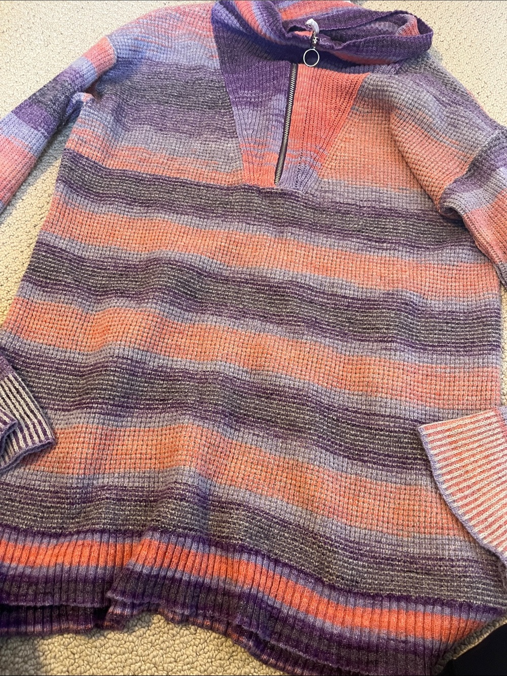Daily Practice by Anthropologie Half-Zip Tunic Sweater Small - Picture 5 of 6